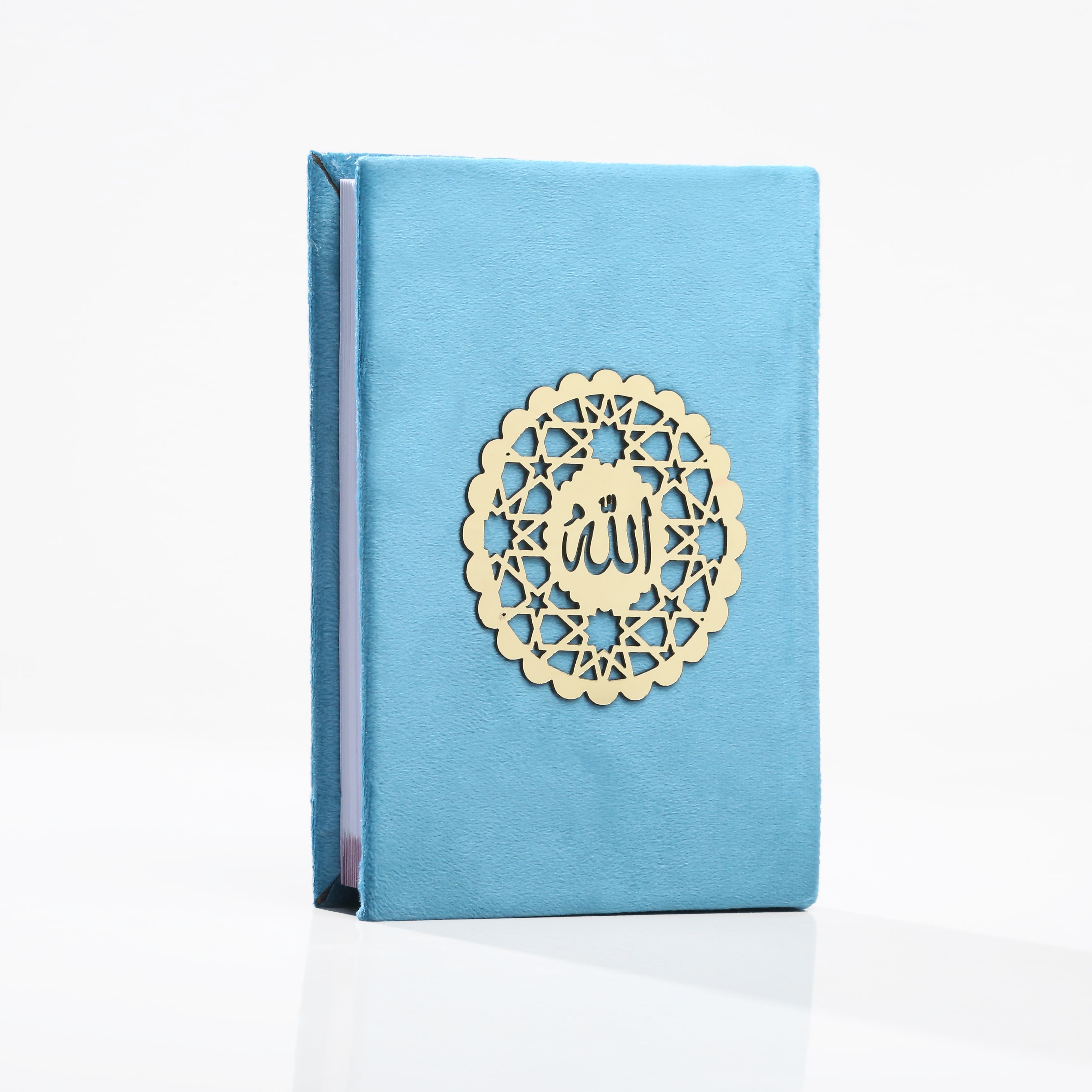 Al Noor Velvet Quran – Sky Blue Edition