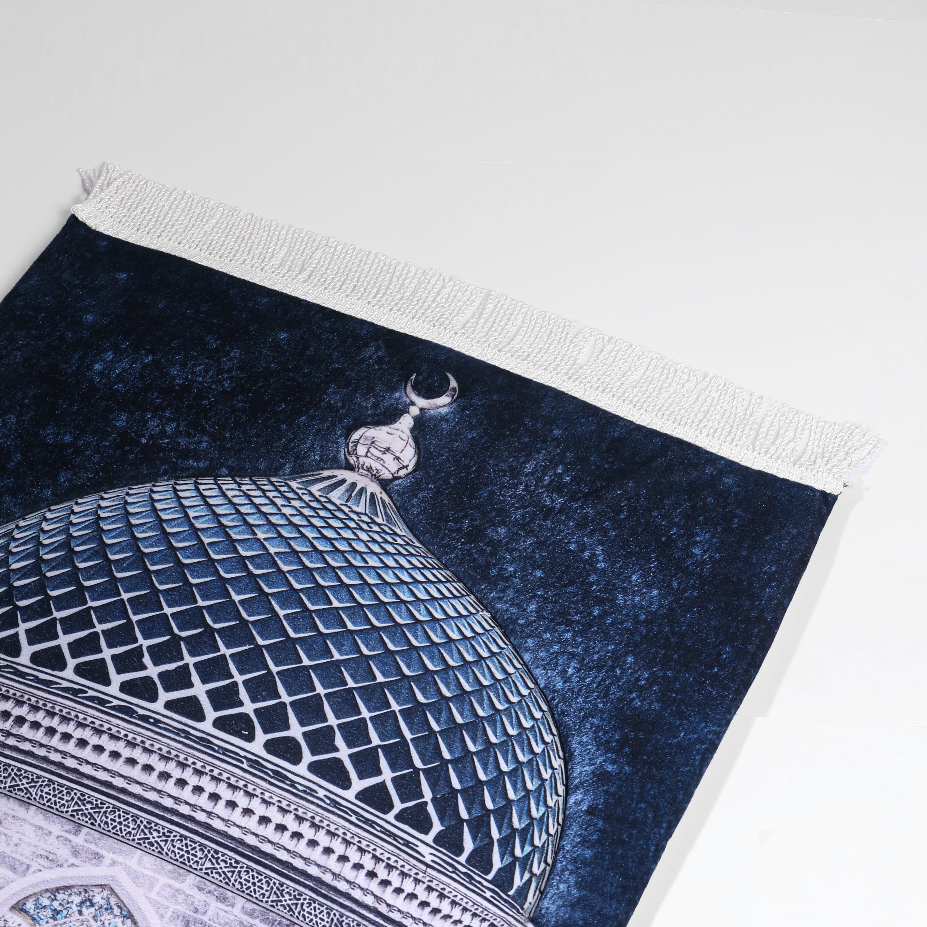 Premium Prayer Mat – Blue Dome
